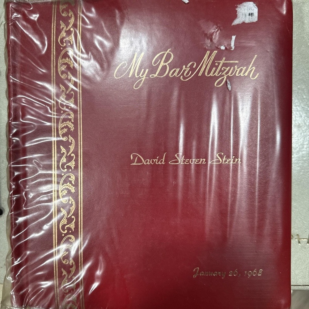 VINTAGE PHOTO ALBUM 60's WITH PHOTOS OF BAR MITZVAH‎ FAMILY EVENT